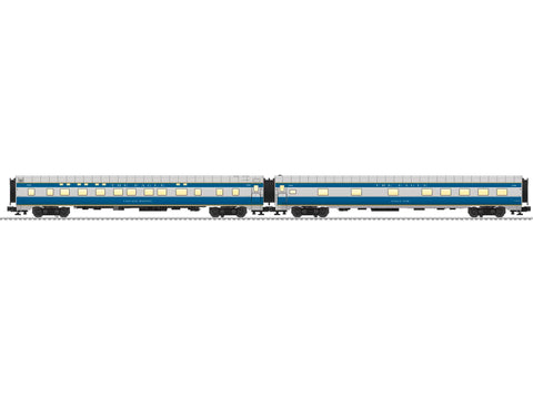 2027510 - PENN - MISSOURI PACIFIC 21" PASSENGER CAR 2-PACK