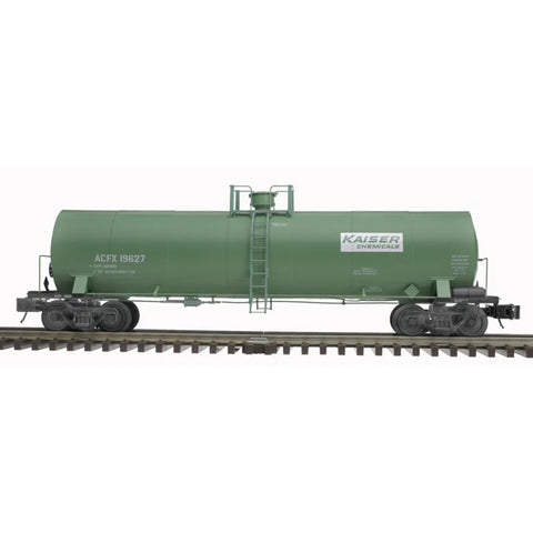 3007209 - ACF 17,360 GALLON CHLORINE TANK CAR KAISER CHEMICALS 19627, 19629 (GREEN/WHITE/BLACK)