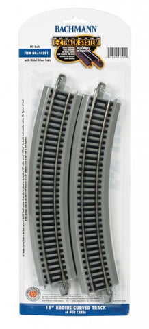 44501 - 18" RADIUS CURVED (HO SCALE NICKEL SILVER)