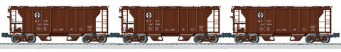 6-11878 - Santa Fe PS-2 2-Bay Covered Hopper 3-Pack