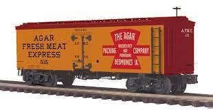 20-94486 - O Scale 36’ Woodsided Reefer Car - Agar Packing Co.