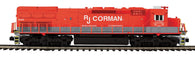 20-22125-1 - O Scale Premier RJ Corman SD40T-2 Tunnel Motor Diesel Engine w/Proto-Sound 3.0 (Hi-Rail Wheels)