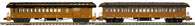 20-62100 - New York Central 2-Car 64’ Woodsided Passenger Add-On Set 20-62100