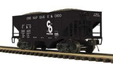 20-92268 - Chesapeake & Ohio 6-Car 2-Bay Fish Belly Hopper Car Set