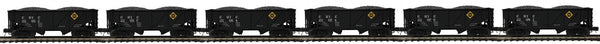20-92347 - Erie 6-Car 34’ Composite Hopper Car Set - Nos. 22052, 22057, 22064, 22074, 22079, 22081