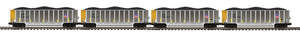 20-92446 - O Scale Premier 4-Car Union Pacific Coalporter Hopper Car Set