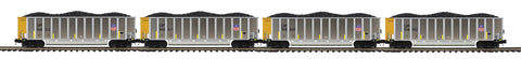 20-92445 - O Scale Premier 4-Car Union Pacific Coalporter Hopper Car Set