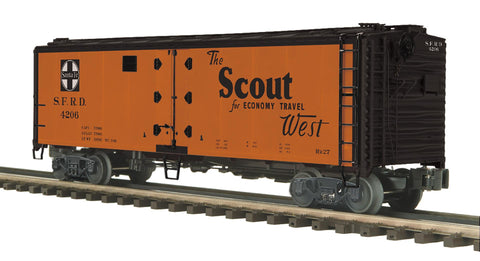 20-94839 - O Scale Premier Santa Fe 40’ Steel Sided Reefer Car