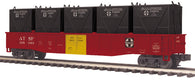 20-95680 - Santa Fe Gondola Car w/LCL Containers - No. 168089, 168038
