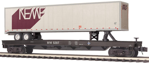 20-95701 - Boston & Maine Flat Car w/48’ Trailer - Car Number: 5207, 5211