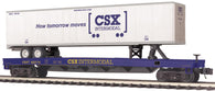 20-95703 - CSX Flat Car w/48’ Trailer - No. 603770, 603777