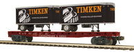 20-95712 - Chesapeake & Ohio O Scale Premier Flat Car w/(2) PUP Trailers