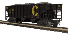 20-96842 - Chessie 70-ton 3-Bay Hopper Car - No. 158765, 159441