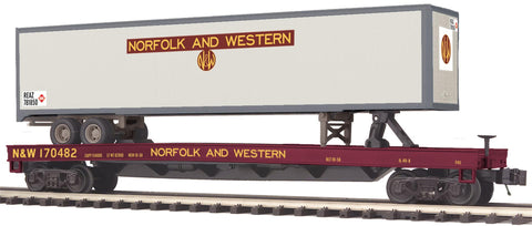 20-98860 - Norfolk & Western Flat Car with 48' Trailer