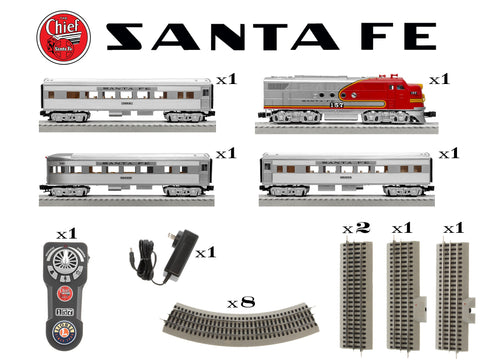 Santa fe super chief lionchief set outlet