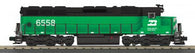 30-21125-1 - Burlington Northern SD-45 Diesel Engine w/Proto-Sound 3.0 Cab #6558