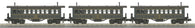 30-6455 - O Gauge RailKing Denver & Rio Grande 3-Car Overton Passenger Coach Set