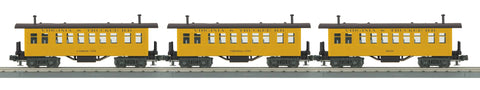 30-6456 - O Gauge RailKing Virginia & Truckee 3-Car Overton Passenger Coach Set