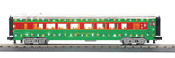 30-68288 - O Gauge RailKing Christmas 60’ Streamlined Coach Car w/LED Lights