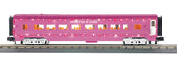 30-68296 - O Gauge RailKing Cancer Awareness 60’ Streamlined Coach Car w/LED Lights