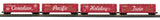 30-70134 - Canadian Pacific 4-Car 50’ Double Door Plugged Boxcar With LED Lights Set