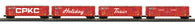 30-70155 - CANADIAN PACIFIC KANSAS CITY 4-CAR 50 DOUBLE DOOR PLUGGED BOXCAR SET W/LED LIGHTS