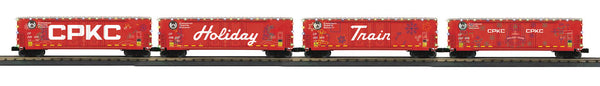 30-70155 - CANADIAN PACIFIC KANSAS CITY 4-CAR 50 DOUBLE DOOR PLUGGED BOXCAR SET W/LED LIGHTS