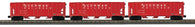 30-70159 - O Gauge RailKing RJ Corman 3-Car Ps-2 Discharge Hopper Set