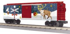 30-71196 - North Pole 2024 Box Car w/Blinking LEDs
