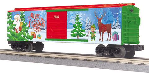 30-71234 - O Gauge RailKing 2025 Christmas Box Car