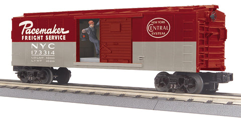 30-71240 - O Gauge RailKing New York Central Operating Box Car w/Signal Man
