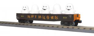 30-72245 - Halloween Gondola Car w/Flickering Lighted Ghosts - Halloween (Black) No. 103124