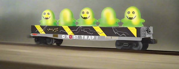 30-72254 - Ghost Trap Gondola Car w/Flickering Lighted Ghosts - Ghost Trap No. 2021