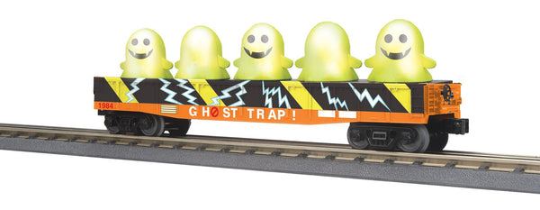 30-72256 -  Ghost Trap Gondola Car O Gauge RailKing w/Flickering Lighted Ghosts