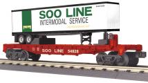 30-76265 - SOO Line Flat Car w/ Trailer