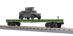 30-76830 - U.S. Army Flat Car w/(1) Humvee Vehicle