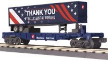 30-76848 - Montana Rail Link Flat Car w/40’ Trailer