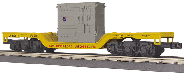 30-76934 - Union Pacific O Gauge RailKing Dep. Center Flat Car w/Transformer Load