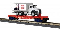 30-76937 - Donald J. Trump Flat Car with Box Truck