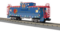 30-77413 - O Gauge Rugged Rails North Pole Extended Vision Caboose with LED Lights