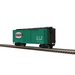 3001898 - O PREMIER 40' PS-1 BOX CAR WITH 6' DOOR NEW YORK CENTRAL 167541, 167990 (TEAL/WHITE) - 3RL