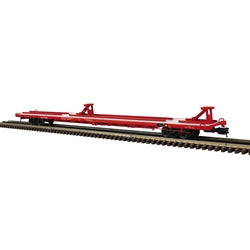 3001940 - O INTERMODEL 89'4" FLAT CAR MAINE CENTRAL (MEC) 105002, 105007, 105015, 105019 (RED) - 3RL