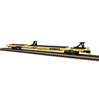 3001942 - O INTERMODEL 89'4" FLAT CAR TRAILER TRAIN (TTAX) 970015, 970028, 970035, 970043 (BROWN) - 3RL
