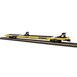 3001942 - O INTERMODEL 89'4" FLAT CAR TRAILER TRAIN (TTAX) 970015, 970028, 970035, 970043 (BROWN) - 3RL