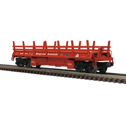 3001969 - O PREMIER LOG DUMP CAR BANGOR AND AROOSTOOK 3510, 3512, 3513, 3517 (RED/WHITE/TEAL) - 3RL