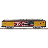3001999 - O PREMIER 70' STREAMLINE PASSENGER FULL LENGTH VISTA DOME UNION PACIFIC (HERITAGE WITH FLAG) 7476