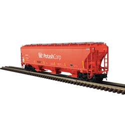 3001923 - O TRINITY 5161 COVERED HOPPER GACX (POTASHCORP) 31723, 31750, 31793, 31818 (SALMON/WHITE) - 3RL