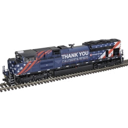 30138148 - PREMIER - SD-70ACE LOCOMOTIVE MONTANA RAIL LINK (ESSENTIAL WORKERS) 4404 (BLUE/RED/WHITE)