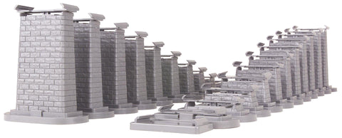 40-1113 - RealTrax - 24-Piece Graduated Threstle Set for Lionel FasTrack