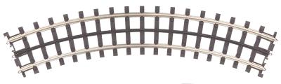 45-1002 - ScaleTrax - O-31 Curved Track Section – Dixie Union Station